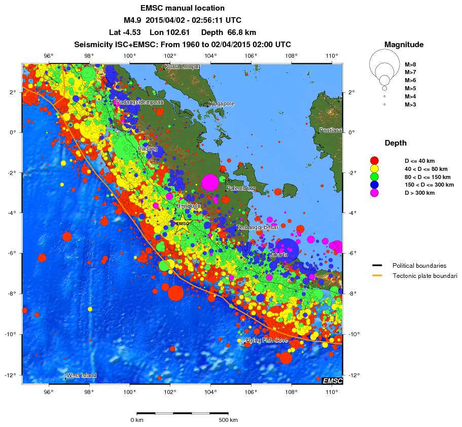wide historical seismicity