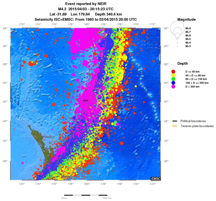 wide historical seismicity