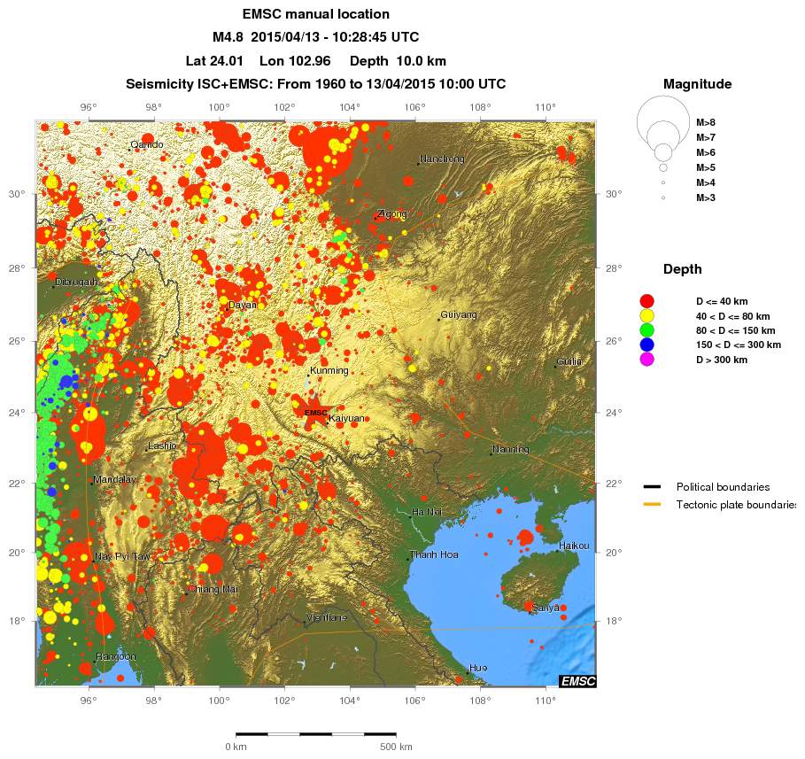 wide historical seismicity