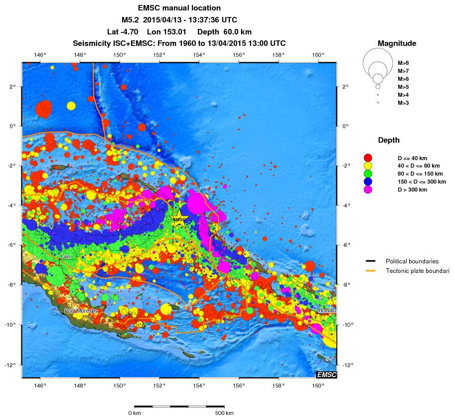 wide historical seismicity