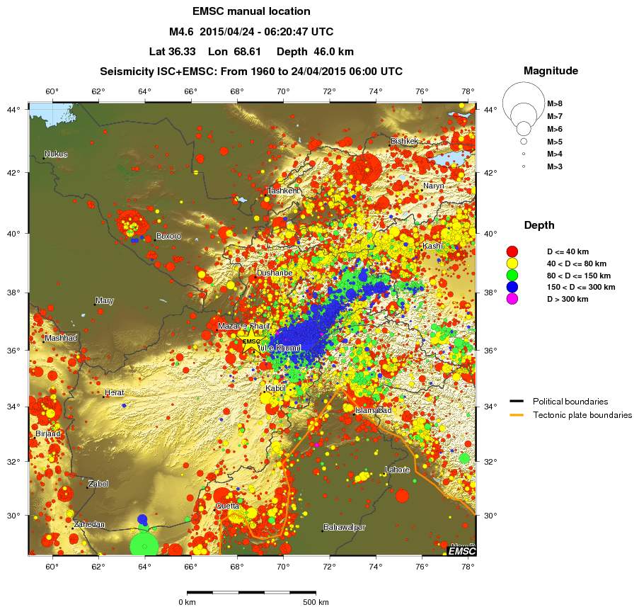 wide historical seismicity