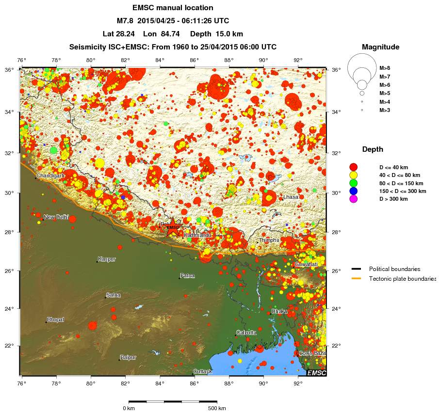 wide historical seismicity