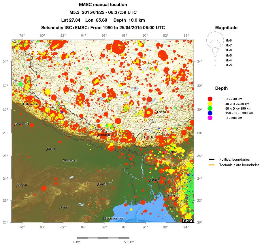 wide historical seismicity