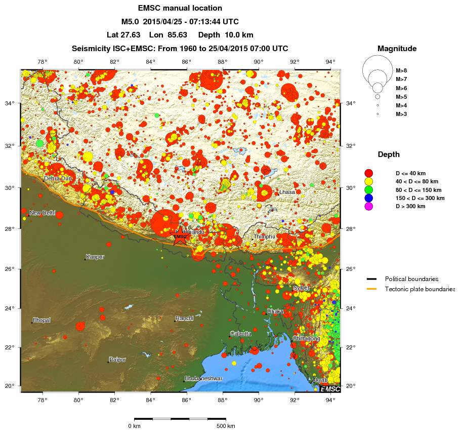 wide historical seismicity