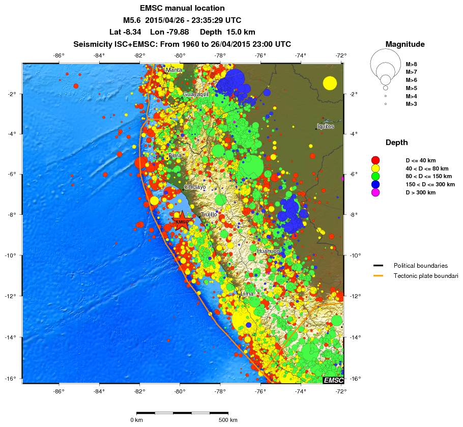 wide historical seismicity