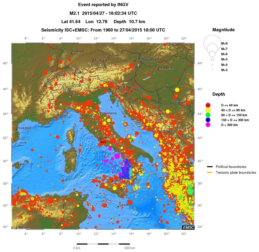 wide historical seismicity