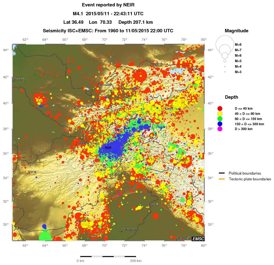 wide historical seismicity