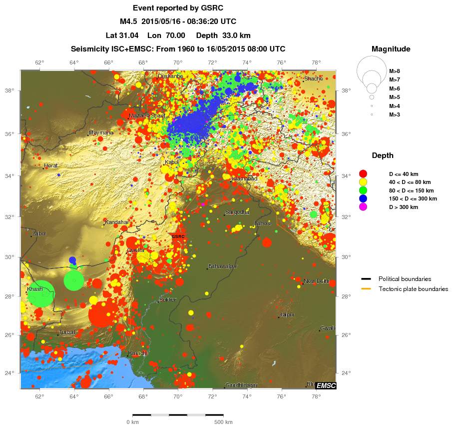 wide historical seismicity