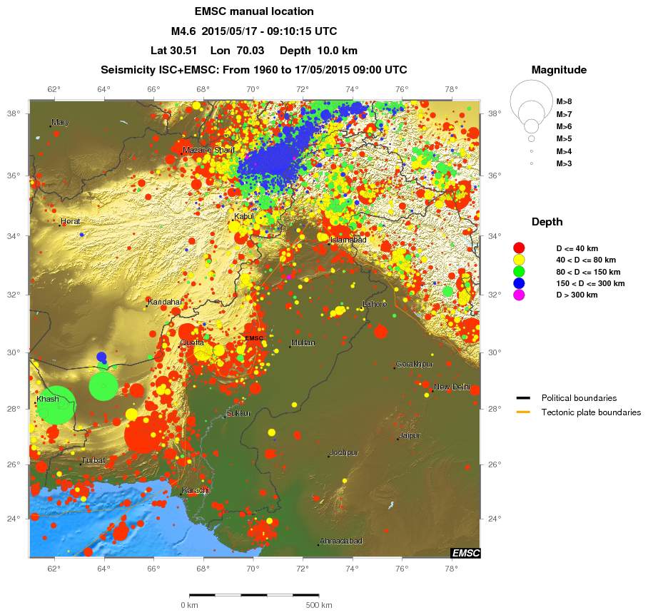 wide historical seismicity