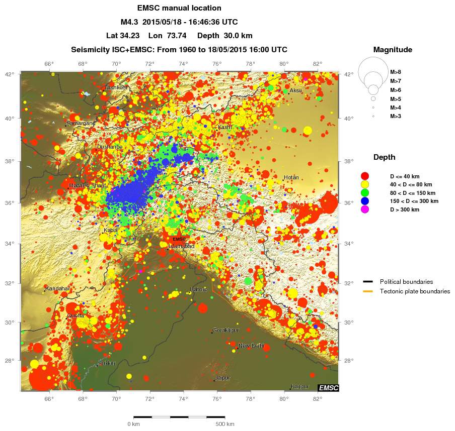 wide historical seismicity