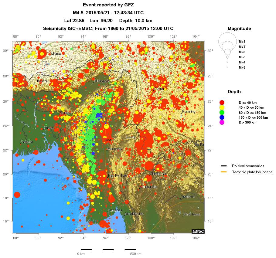 wide historical seismicity