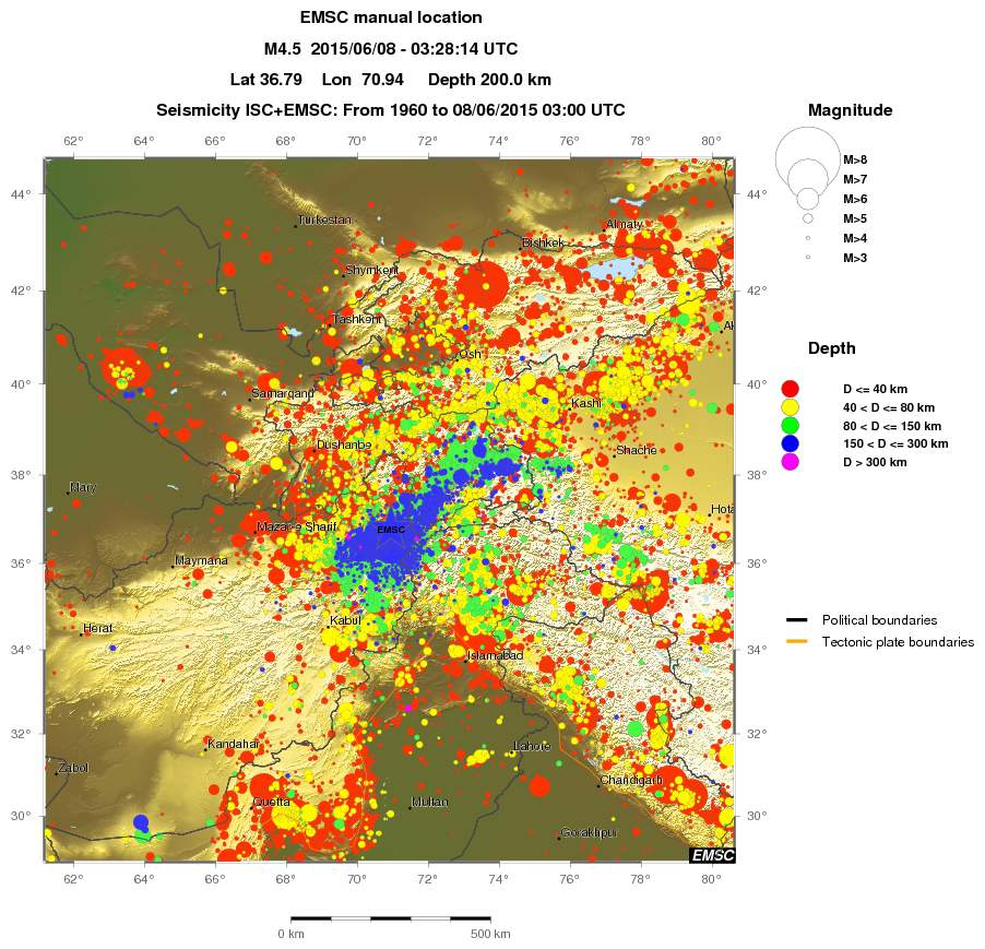 wide historical seismicity
