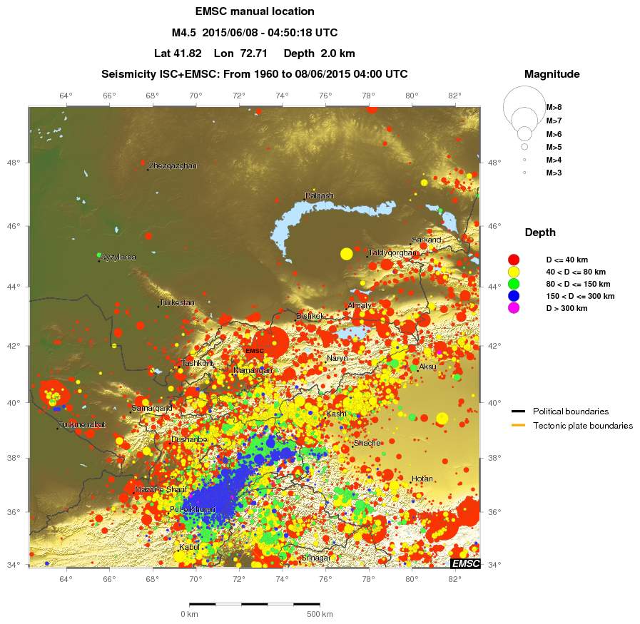 wide historical seismicity