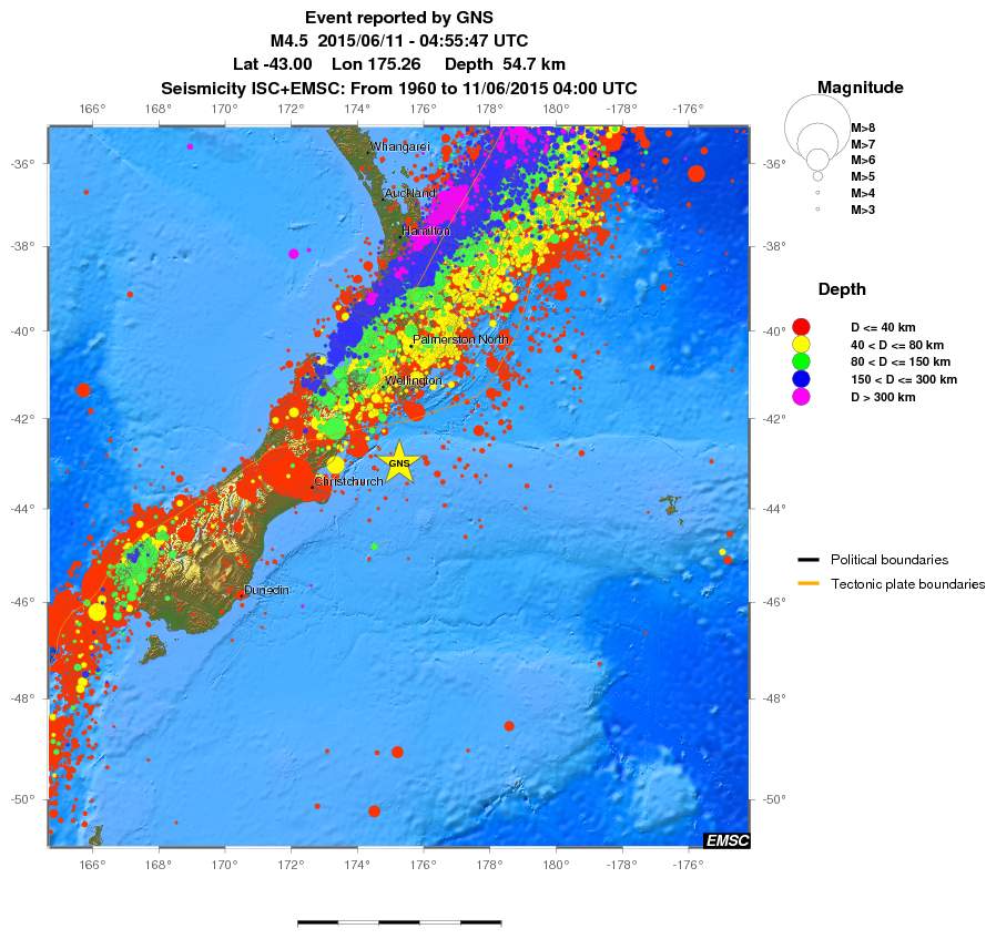 wide historical seismicity