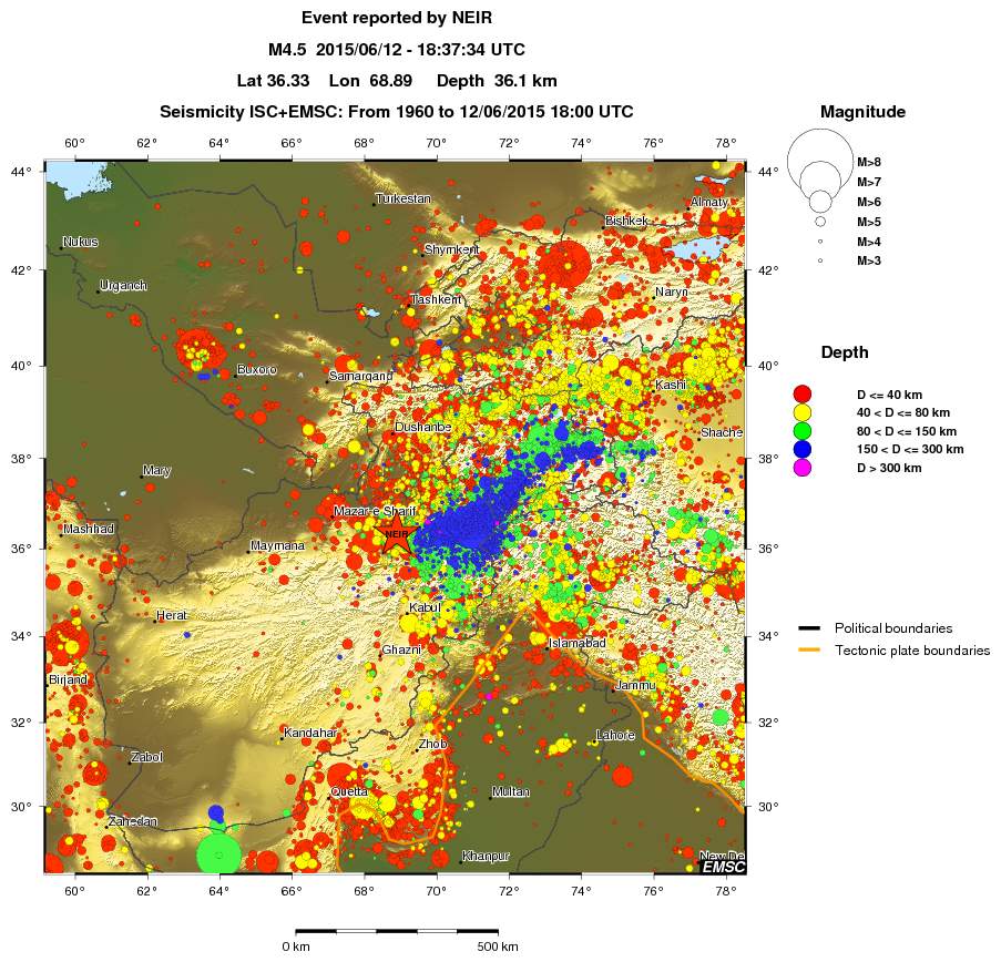 wide historical seismicity