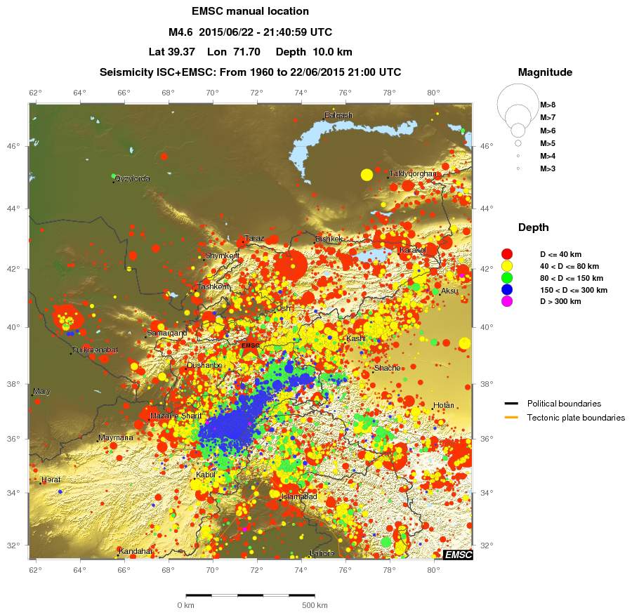 wide historical seismicity