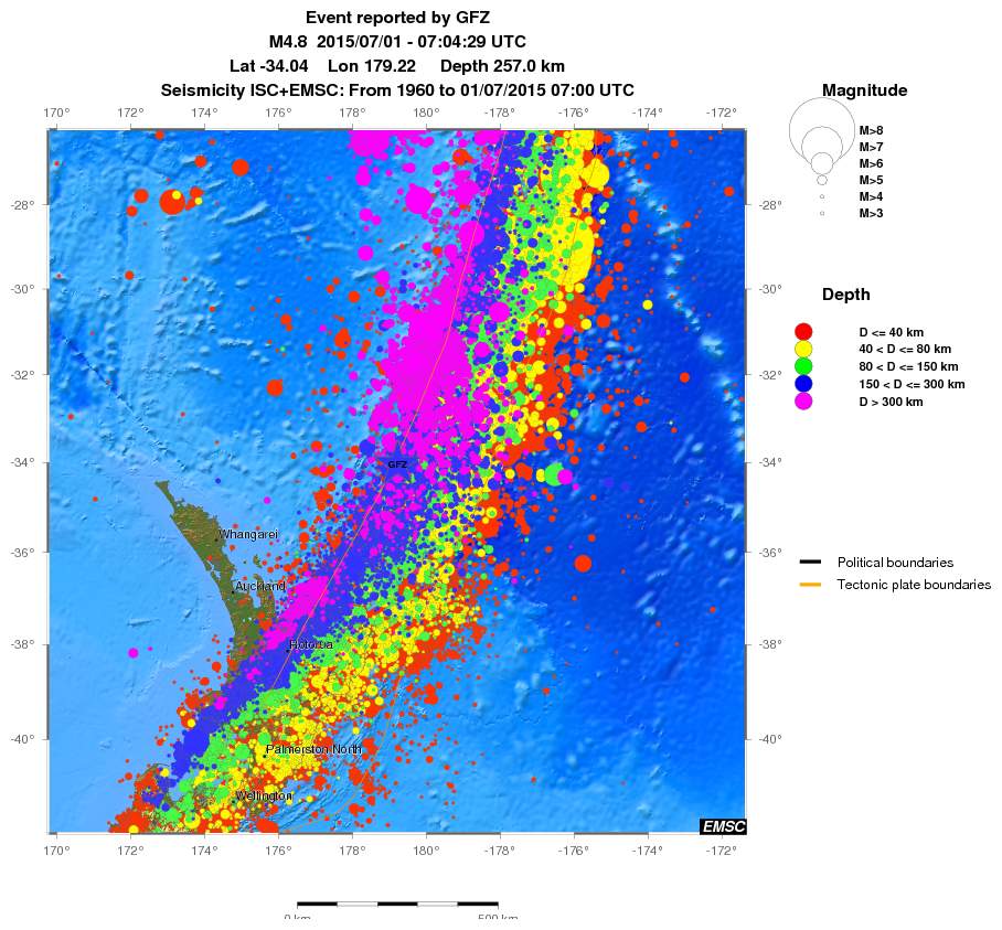 wide historical seismicity