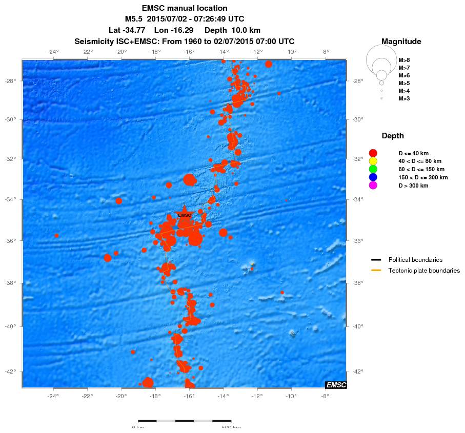 wide historical seismicity