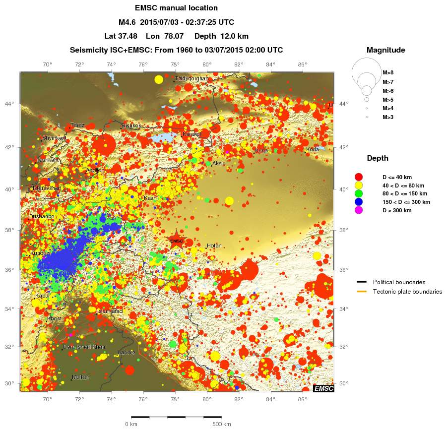 wide historical seismicity