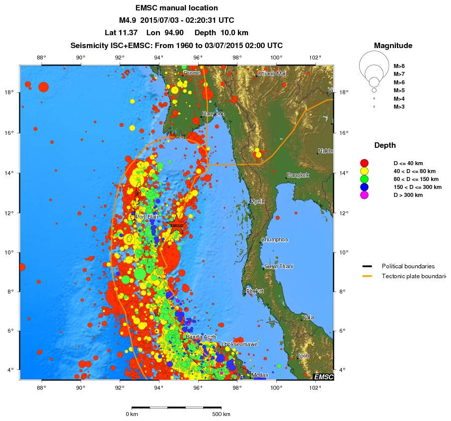 wide historical seismicity