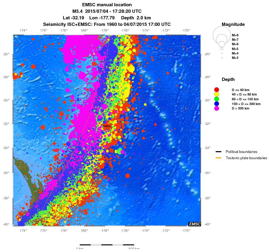 wide historical seismicity
