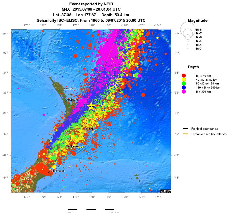 wide historical seismicity