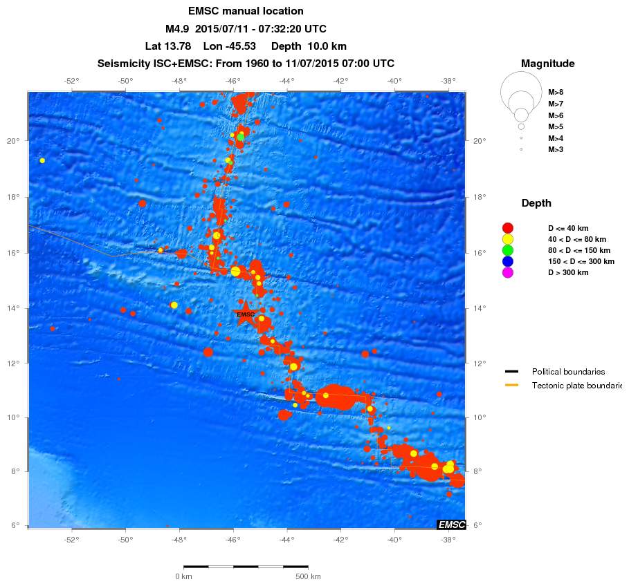 wide historical seismicity