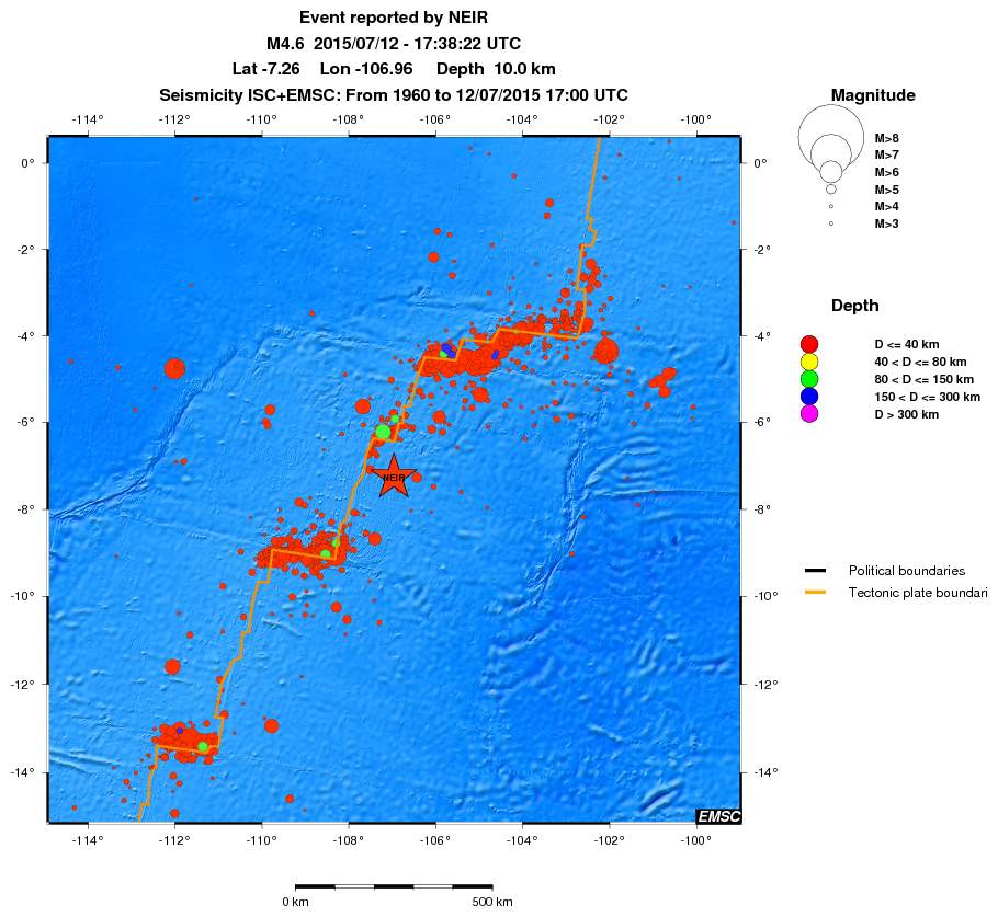 wide historical seismicity