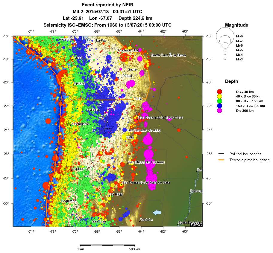 wide historical seismicity