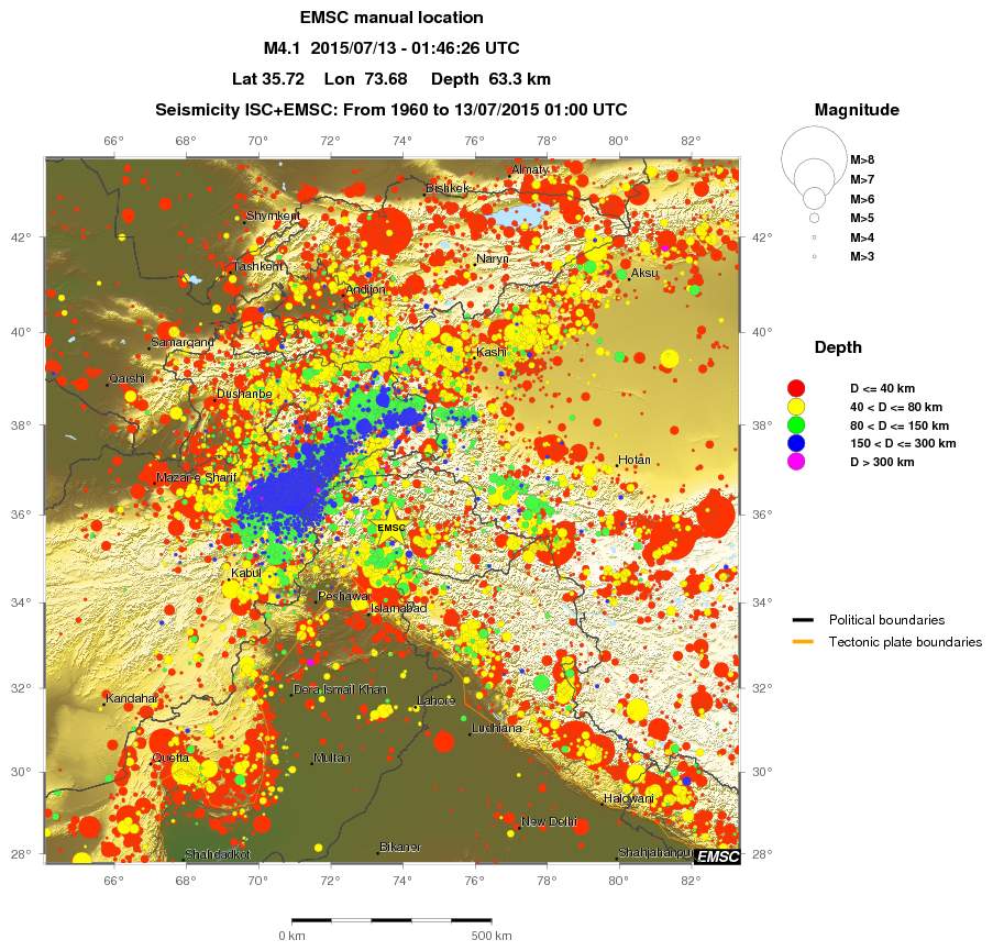 wide historical seismicity