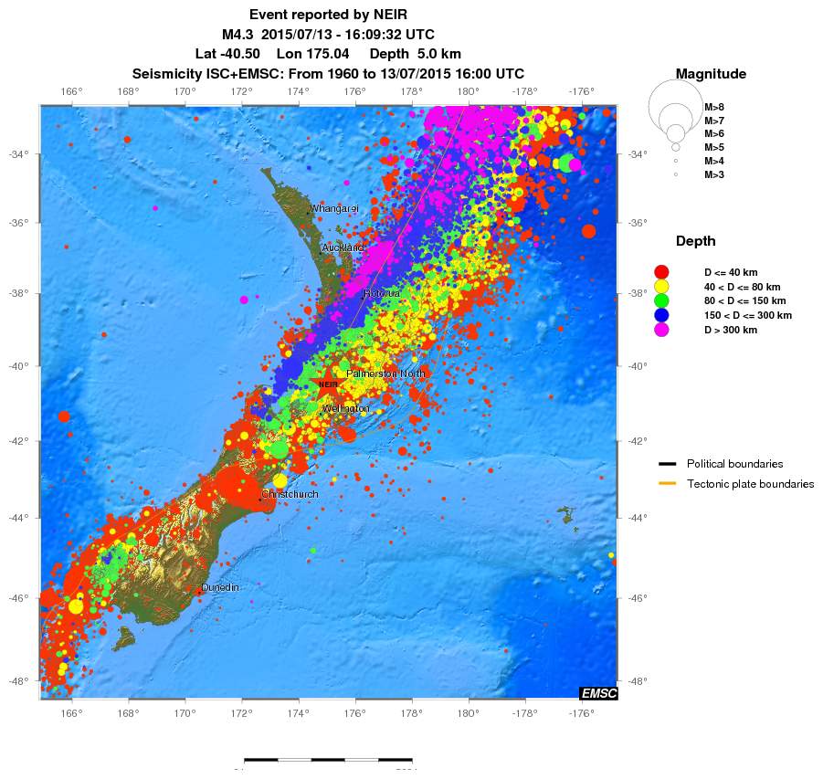 wide historical seismicity