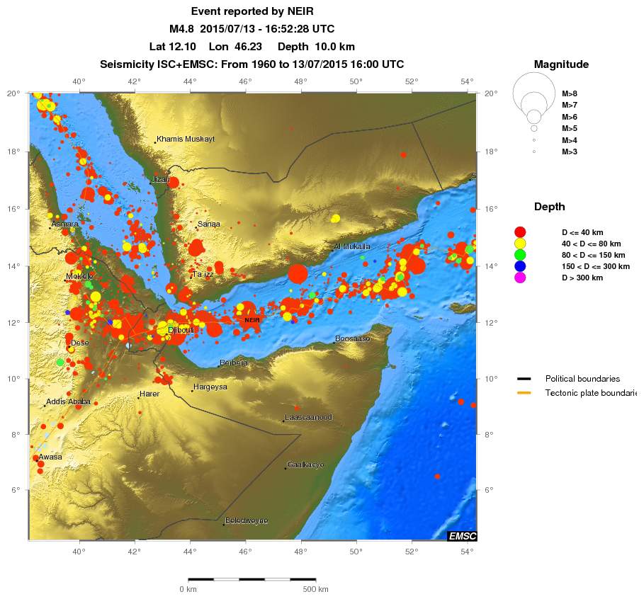 wide historical seismicity