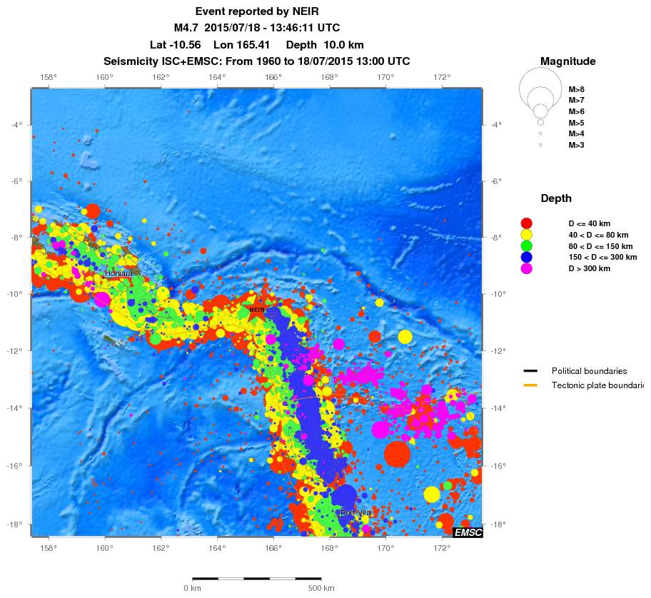 wide historical seismicity