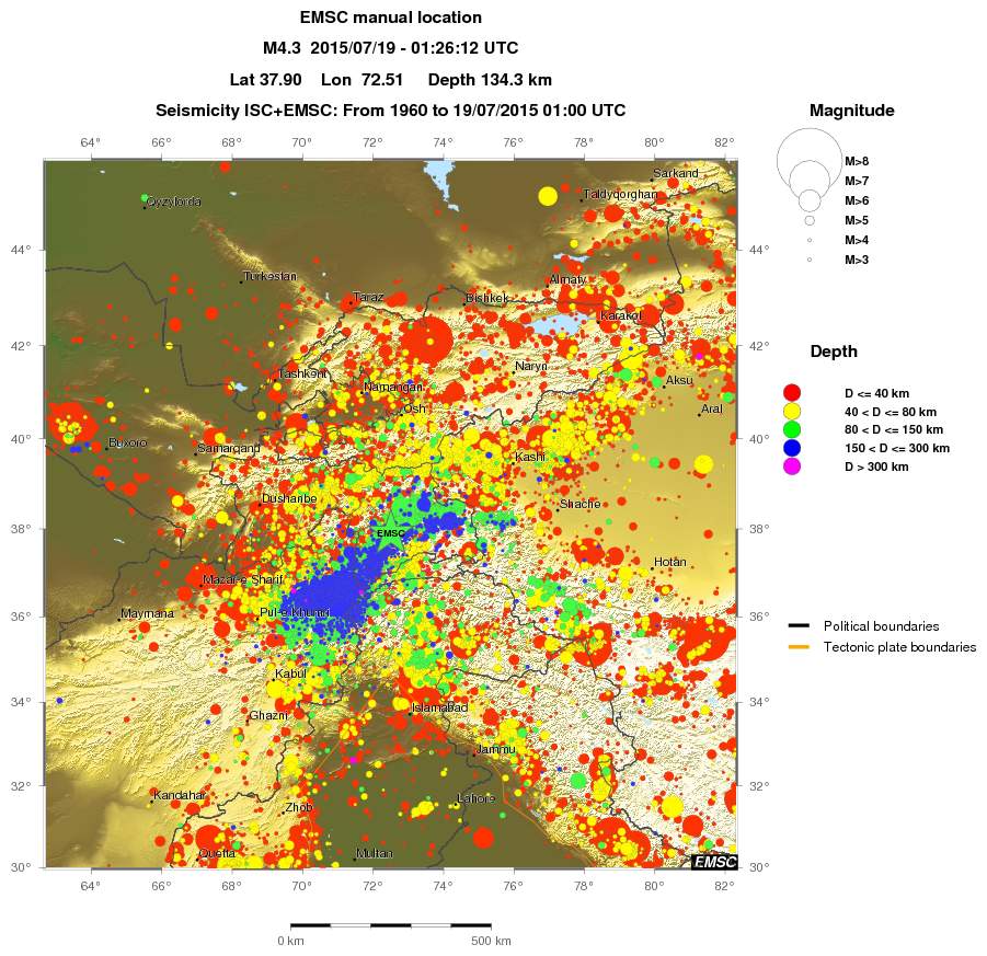 wide historical seismicity