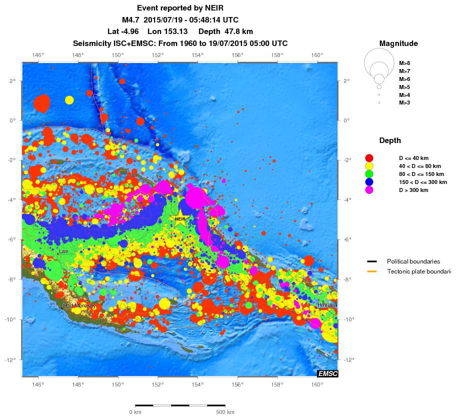 wide historical seismicity