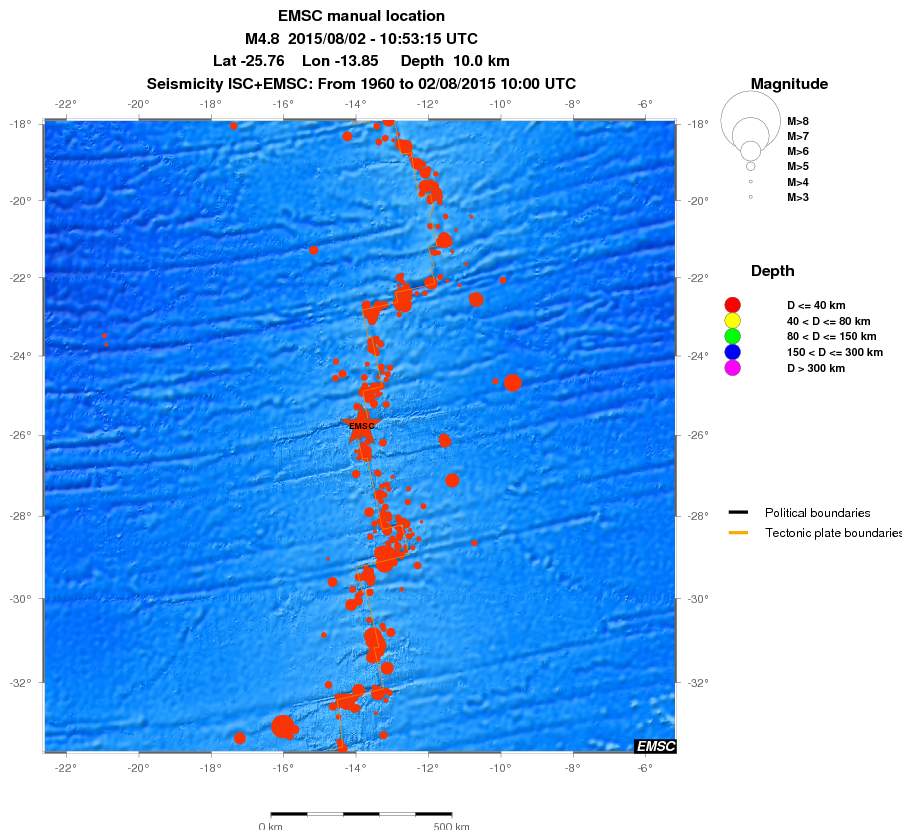 wide historical seismicity