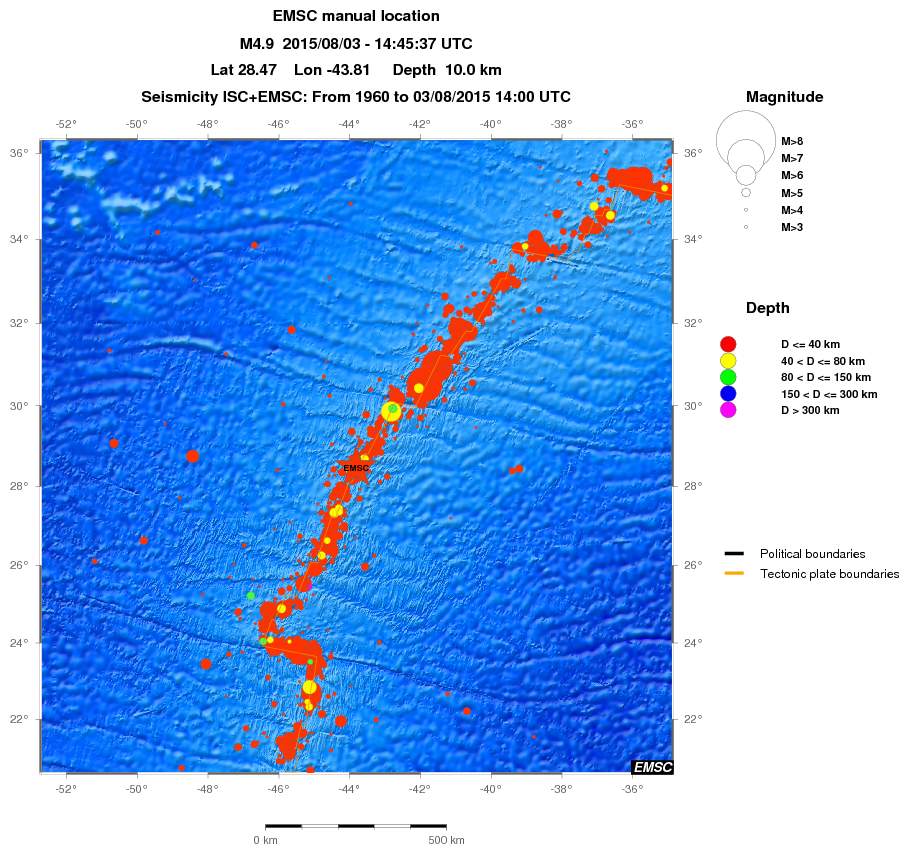wide historical seismicity
