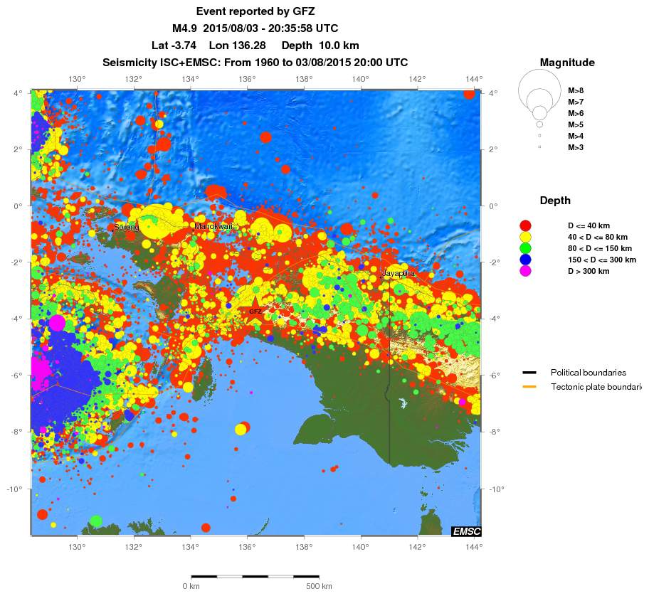 wide historical seismicity