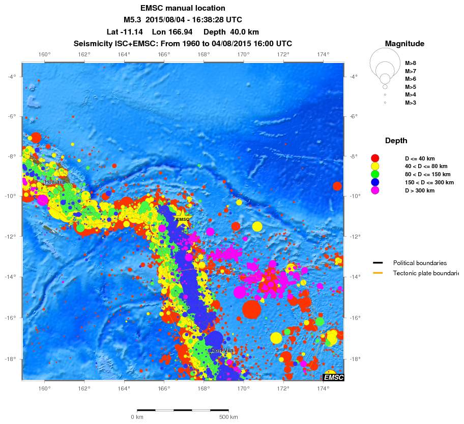 wide historical seismicity