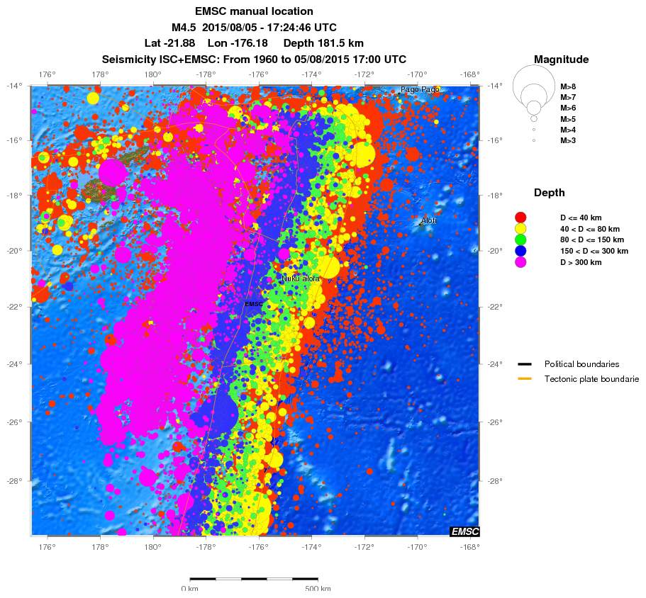 wide historical seismicity