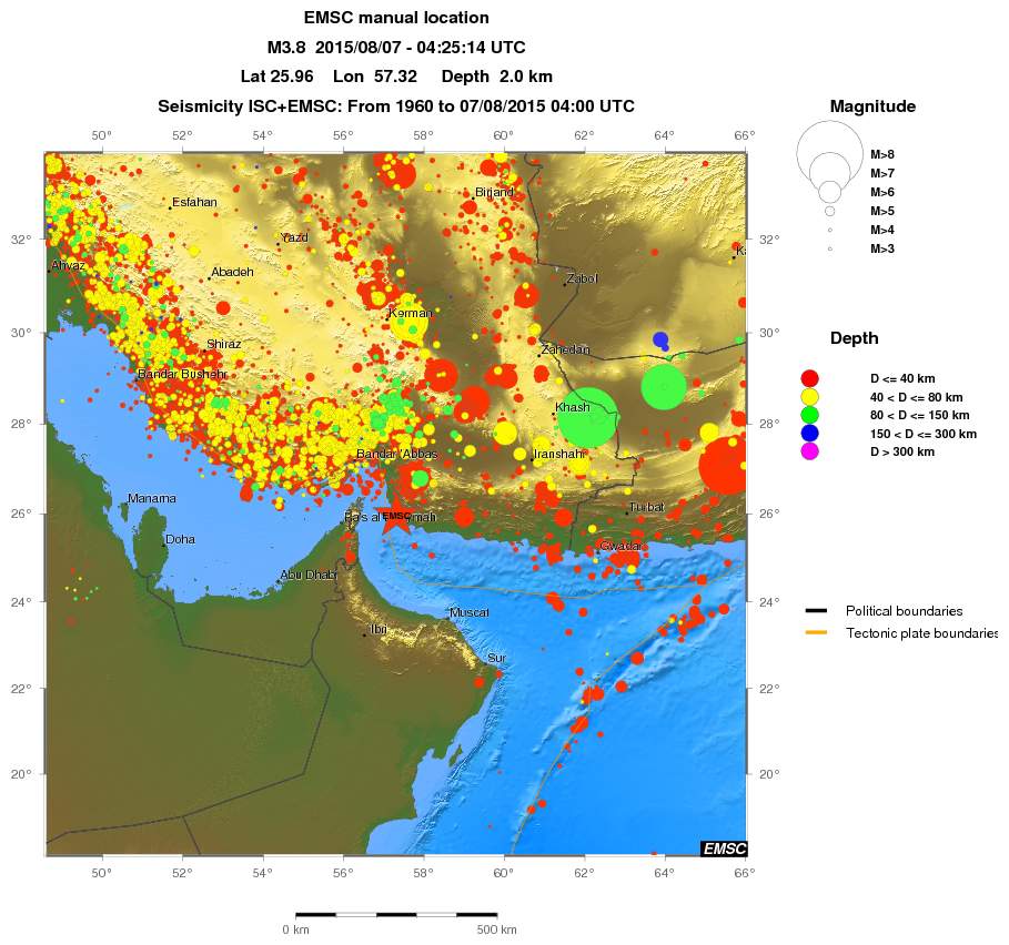 wide historical seismicity