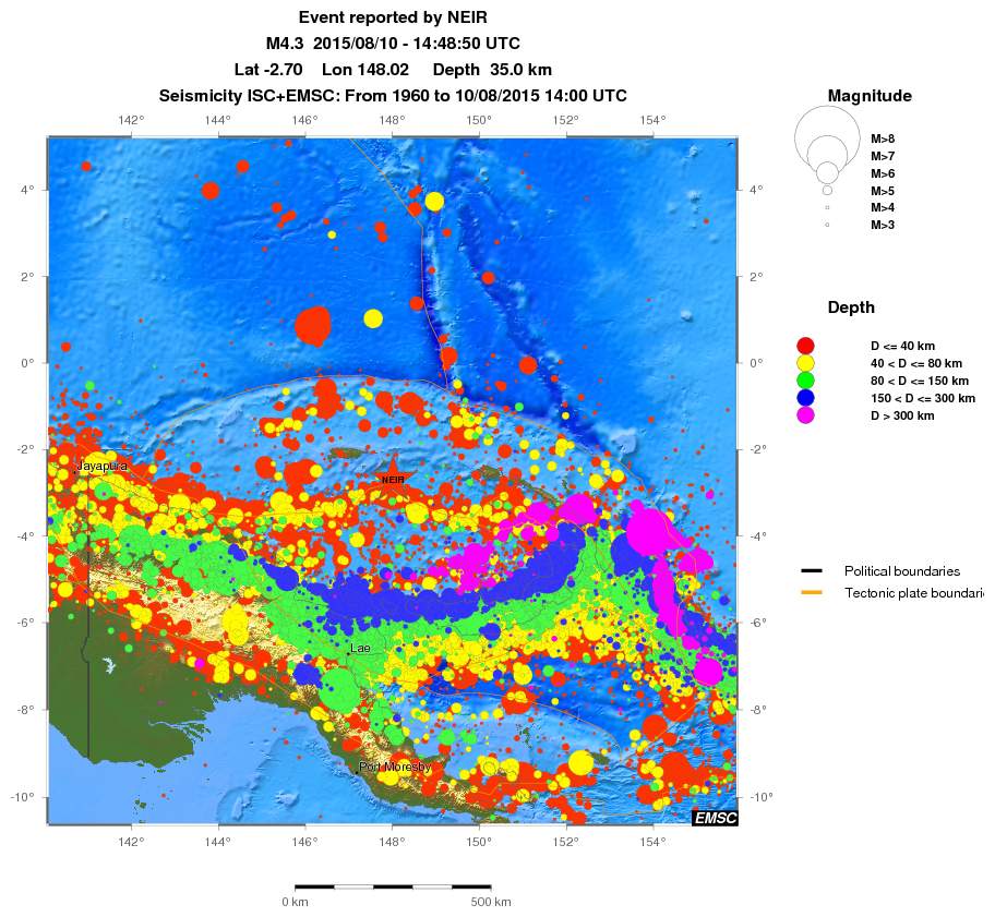 wide historical seismicity