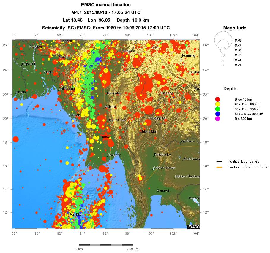 wide historical seismicity