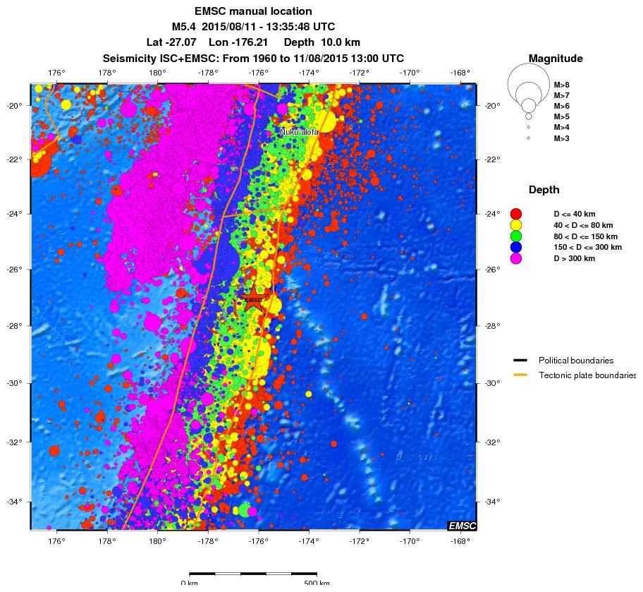 wide historical seismicity