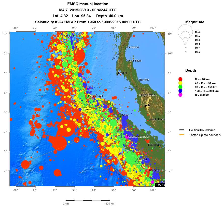wide historical seismicity