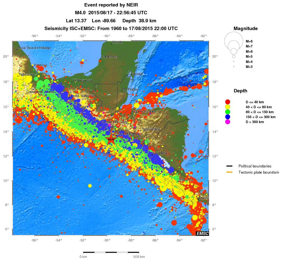 wide historical seismicity