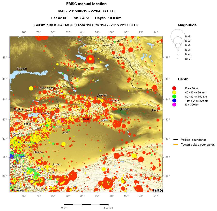wide historical seismicity