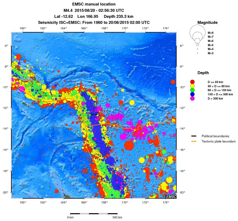 wide historical seismicity