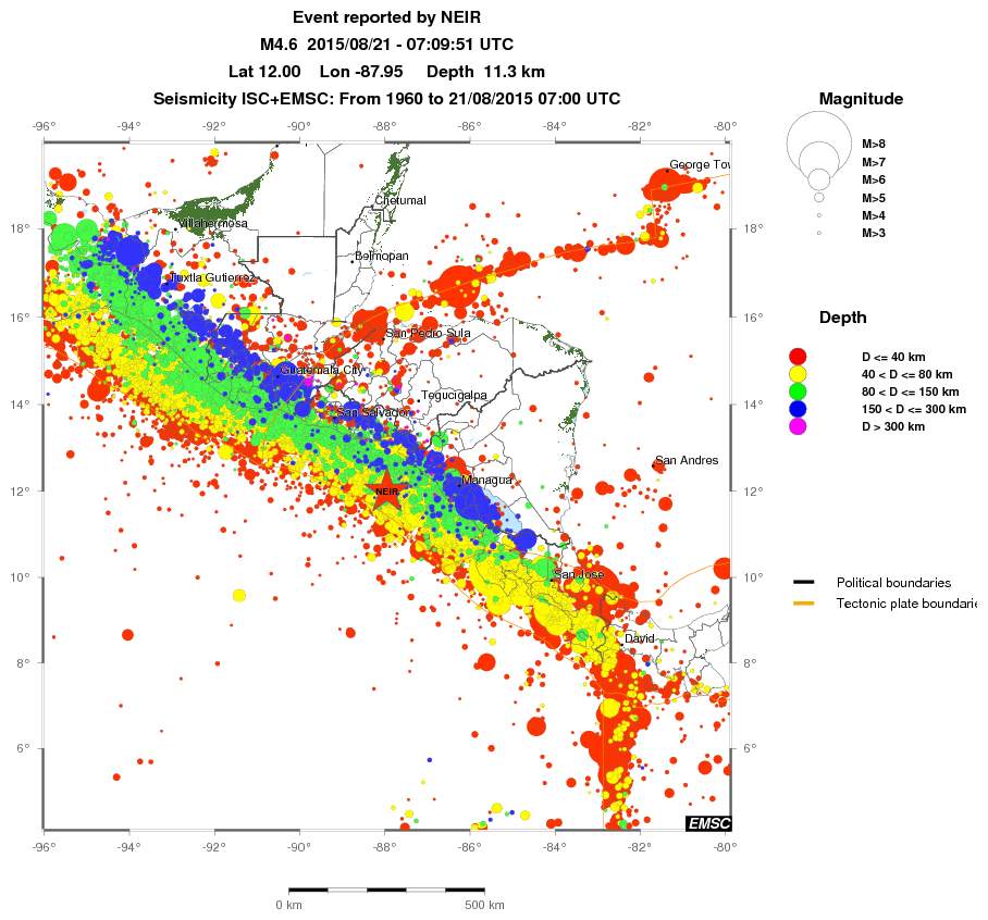 wide historical seismicity