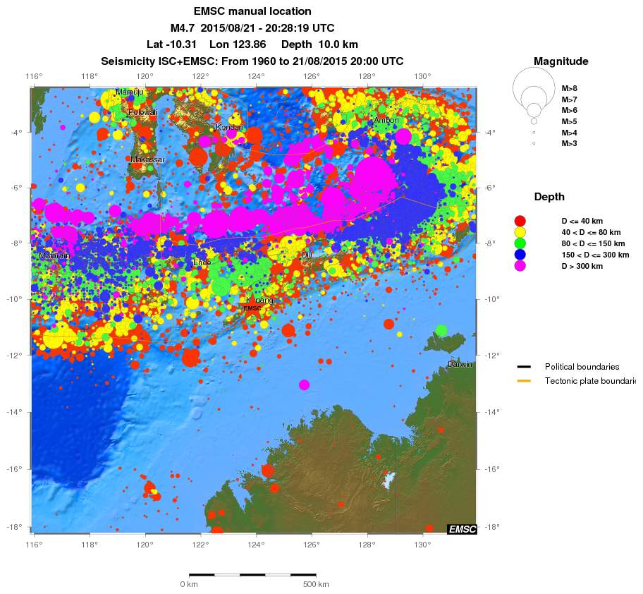 wide historical seismicity